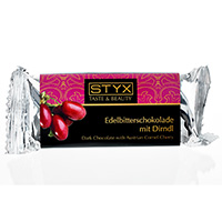 STYX Edelbitterschokolade mit Dirndl bio